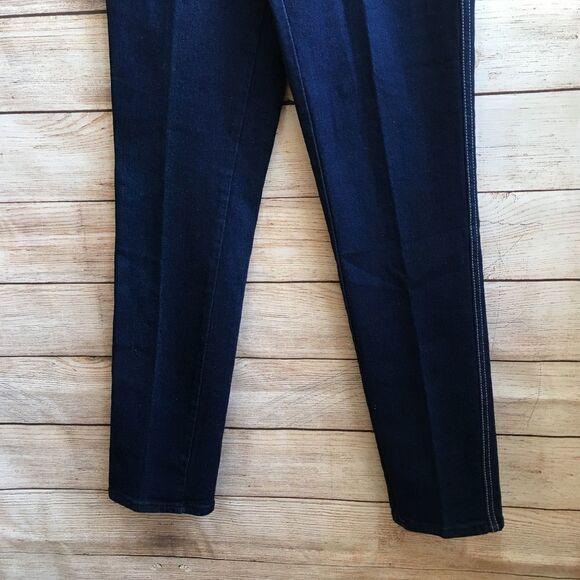 VINTAGE BONJOUR HIGH‎ WAIST JEANS  IN DARK WASH - Picture 4 of 7